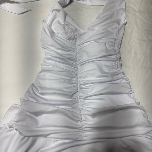 More to Come White Halter Mini Dress - Picture 4 of 5